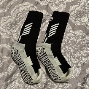 Black & Gray Men's Performance Crew Socks